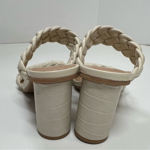 A New Day Women's Basil Mule Heels in Cream NEW Size 6 Braided Heeled Sandals - Picture 7 of 9